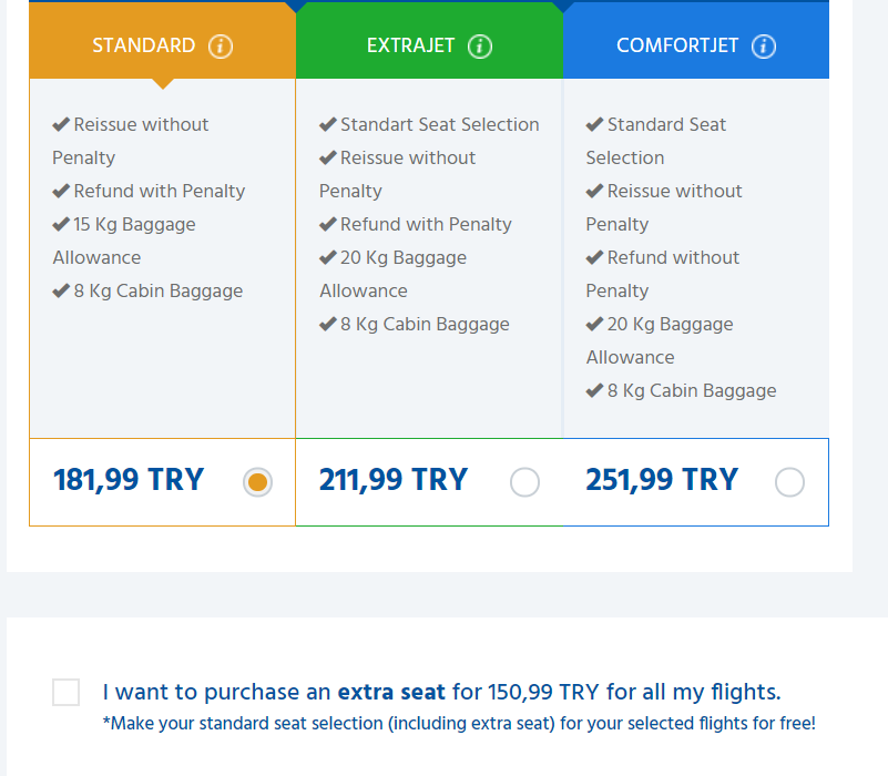 anadolu jet cabin baggage